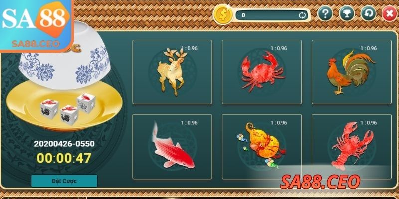 Bầu cua SA88 được tái hiện hiện đại hấp dẫn