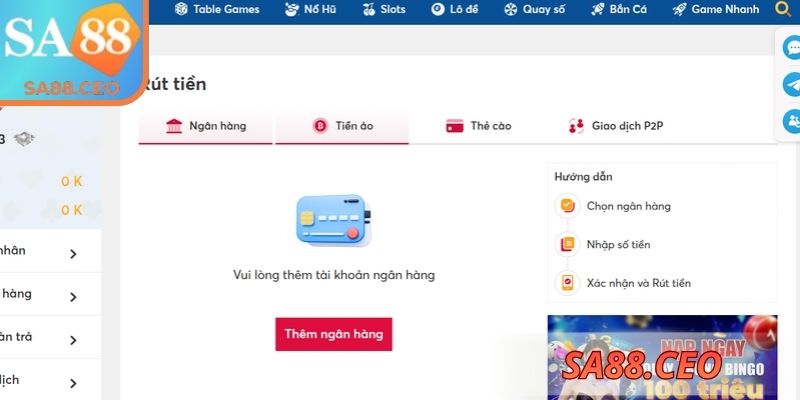 Nạp Rút Tiền 3 Hướng dẫn rút tiền nhanh chỉ với 4 bước thực hiện